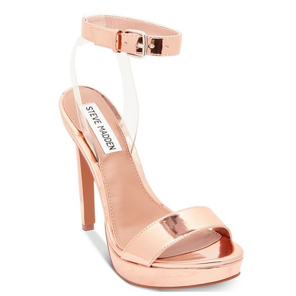 Steve Madden Shoes - Steve Madden Size 8 Rose Gold Heels